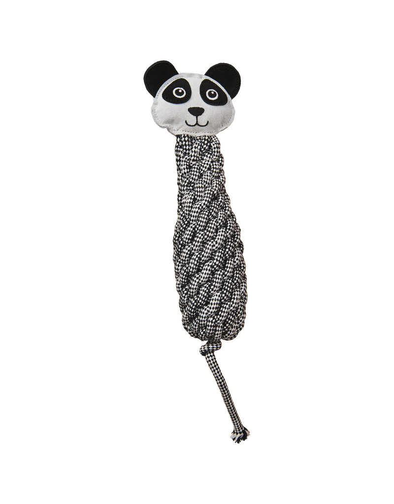 Ethical Pet Spot Dura-Fused Color Leather Dog Toy Bottle Panda 13 In