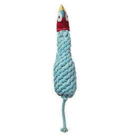 Ethical Pet Spot Dura-Fused Color Leather Dog Toy Bottle Parrot 13 In