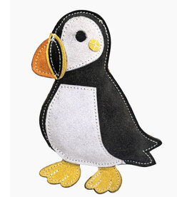Ethical Pet Spot Dura-Fused Leather Puffin Dog Toy Asst 8.5 In