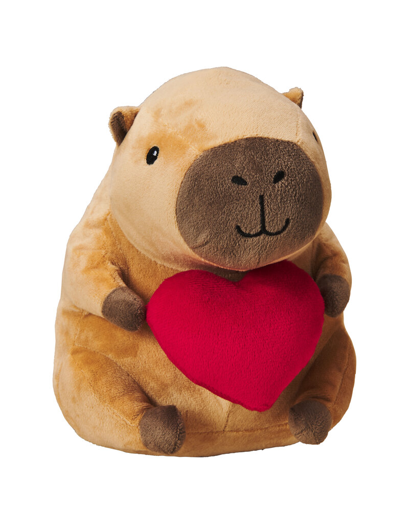 Ethical Pet Capybara With Heart Dog Toy 8 In