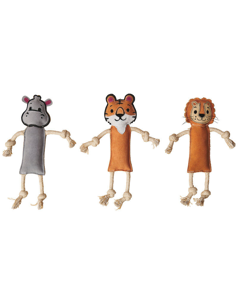Ethical Pet Spot Dura-Fused Leather Jungle Dog Toy Asst 14 In