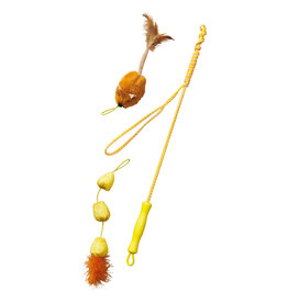 Ethical Pet Loopity Loop Wand Mouse/Cheese Cat Toy 18 In