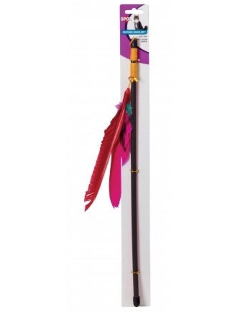 Ethical Pet Feather Dangler wand Cat Toy 18 In