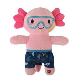 Ethical Pet Axolotl In Swimwear Plush Dog Toy Asst 10 In