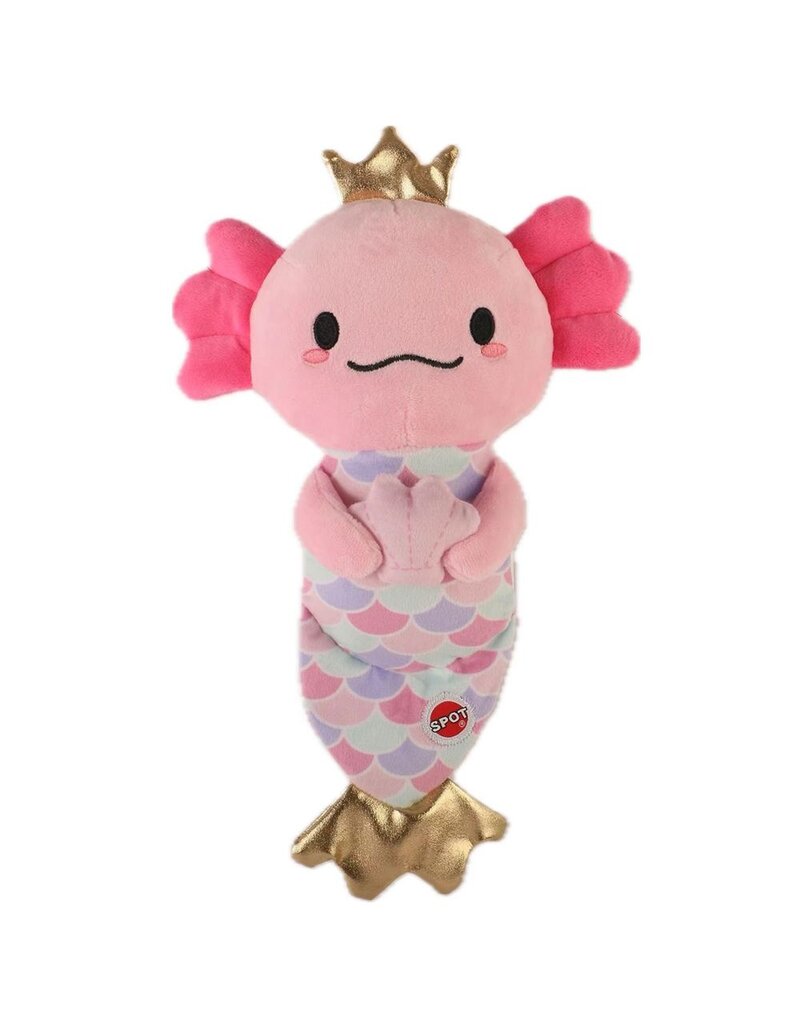 Ethical Pet Axolotl Plush Mermaid Dog Toy Asst 10 In