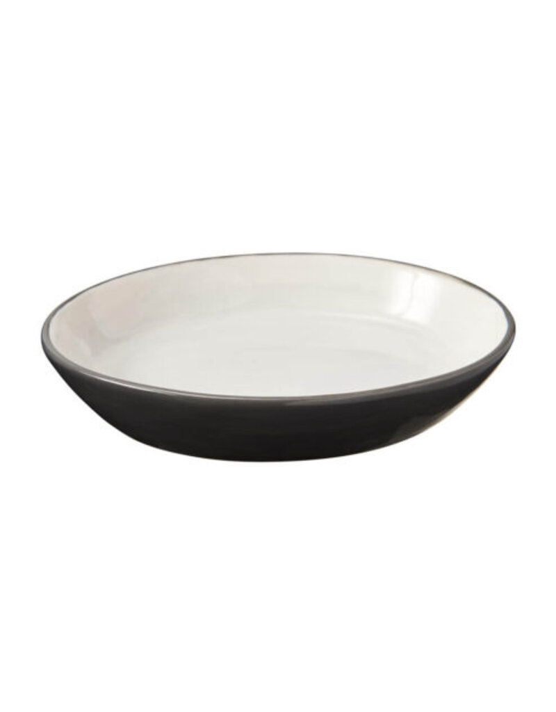 Ethical Pet Ethical Pet Spot 2 Tone Stoneware Oval Cat Dish Gray 6 inch
