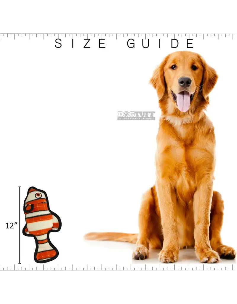 VIP Products Tuffy Durable Bemo the Clown Fish Dog Toy