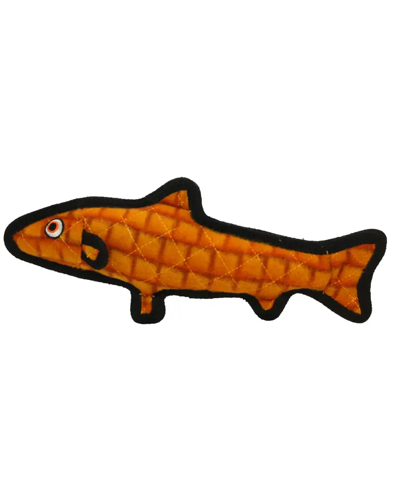 VIP Products Tuffy Durable Ultimate Trout Dog Toy Orange