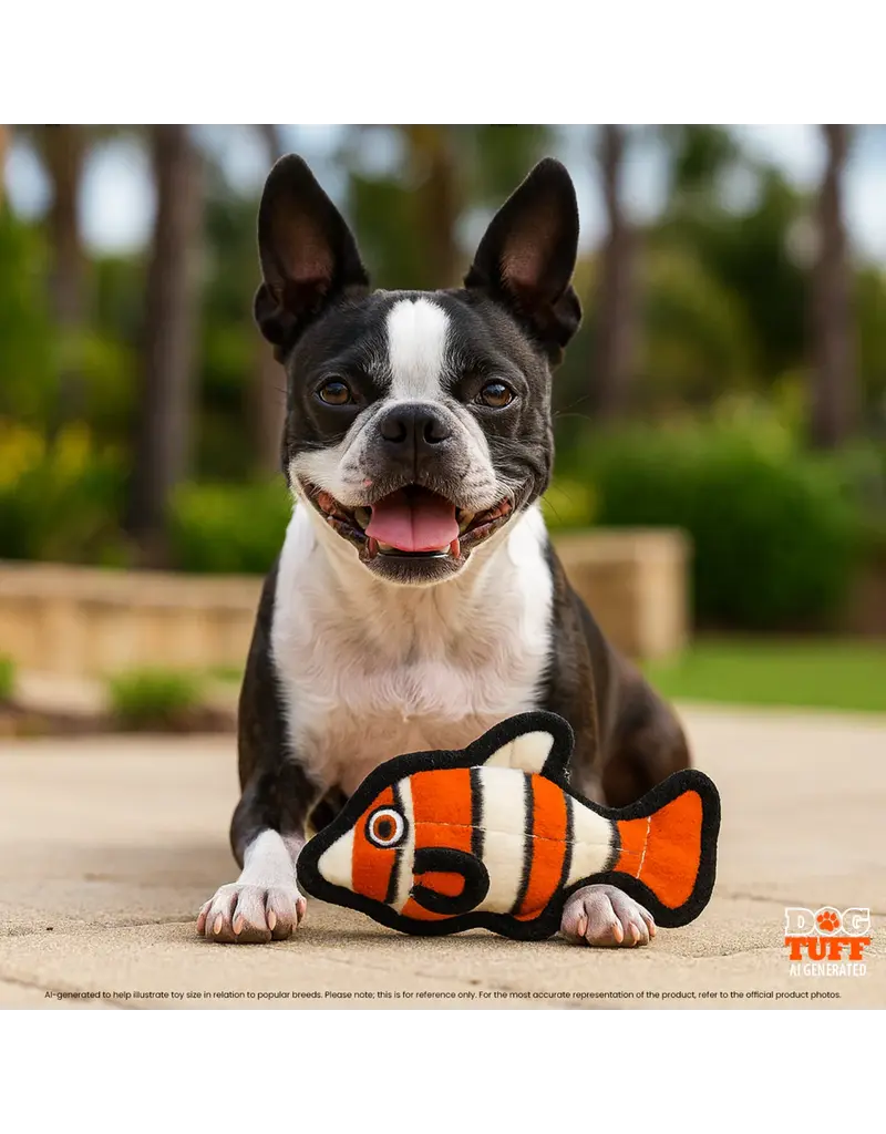VIP Products Tuffy Durable Bemo the Clown Fish Jr Dog Toy