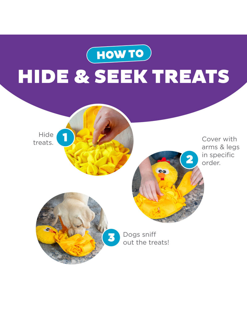 Outward Hound Outward Hound Snuffle Palz Interactive Plush Dog Puzzle & Snuffle Mat Chicken