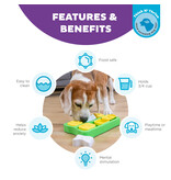 Outward Hound Outward Hound Brick Dog Puzzle Green Level 2