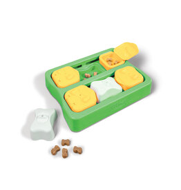Outward Hound Outward Hound Brick Dog Puzzle Green Level 2