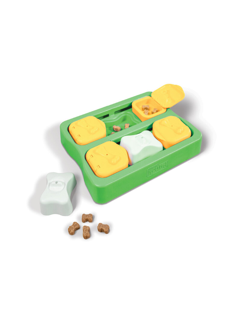Outward Hound Outward Hound Brick Dog Puzzle Green Level 2