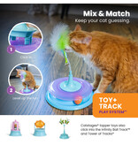 Outward Hound Catstages Race and Trace Track Interactive Cat Toy with Catnip Diffuser