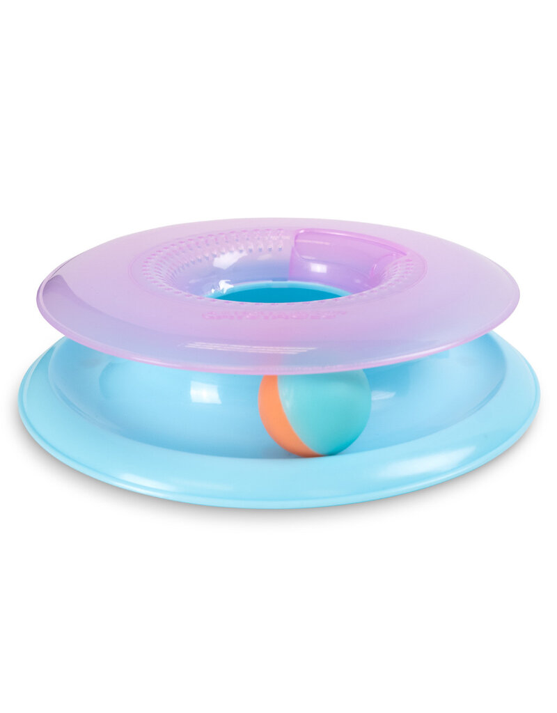 Outward Hound Catstages Race and Trace Track Interactive Cat Toy with Catnip Diffuser