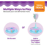 Outward Hound Catstages Race and Trace Track Interactive Cat Toy with Catnip Diffuser