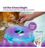 Outward Hound Catstages Race and Trace Track Interactive Cat Toy with Catnip Diffuser