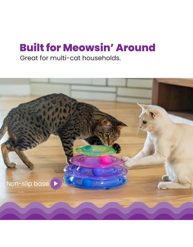 Outward Hound Catstages Meowsome Tower of Tracks Interactive Cat Toy