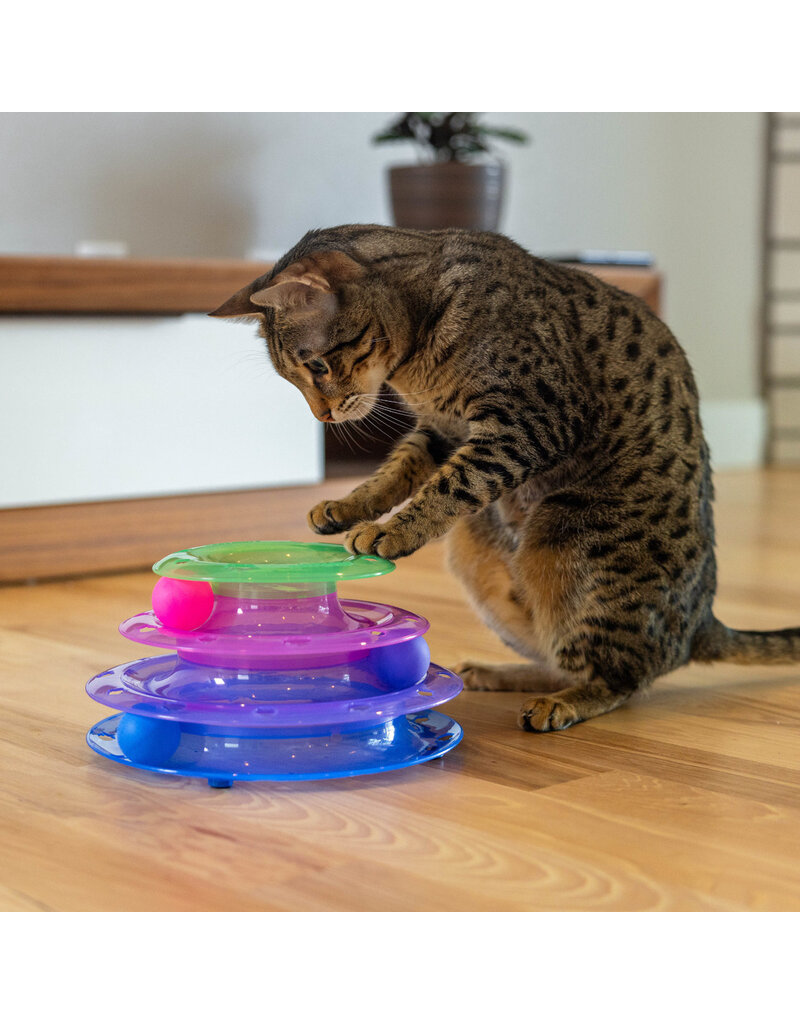 Outward Hound Catstages Meowsome Tower of Tracks Interactive Cat Toy