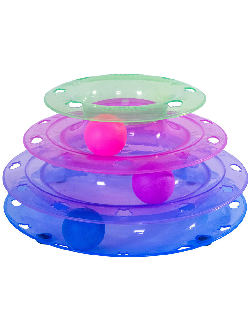 Outward Hound Catstages Meowsome Tower of Tracks Interactive Cat Toy