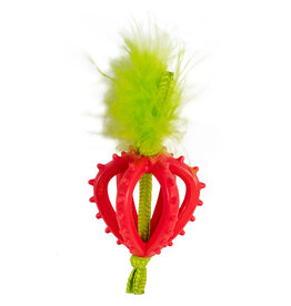 Outward Hound Catstages Dental Strawberry Teether Cat Toy