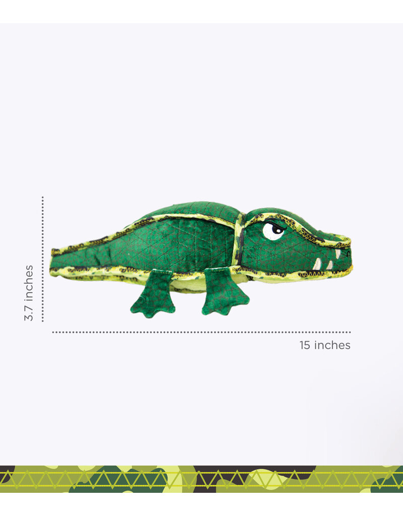 Outward Hound Outward Hound Xtreme Seamz Dog Toy Alligator Medium