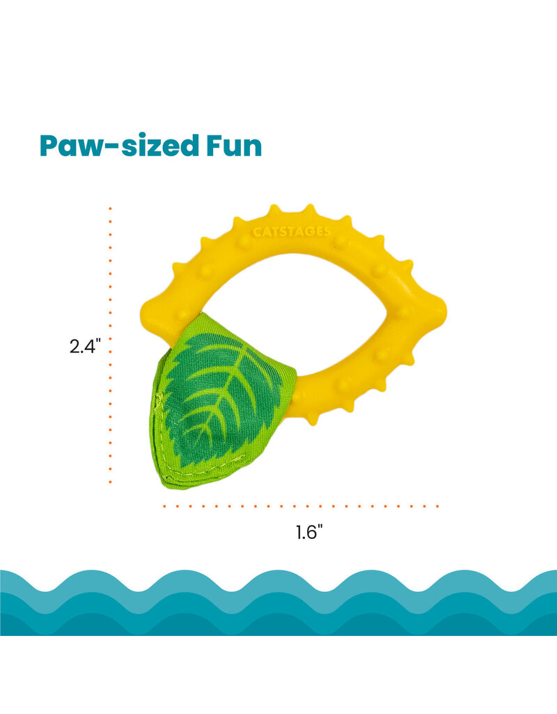 Outward Hound Catstages Dental Lemon Teether Cat Toy