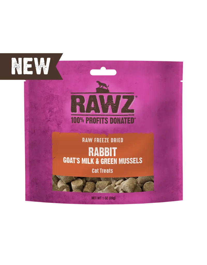 RAWZ Rawz Cat Treats Freeze Dried Rabbit/Goat Milk