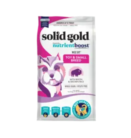 Solid Gold Solid Gold NutrientBoost Toy & Small Breed Bison Dry Dog Food 11 lbs