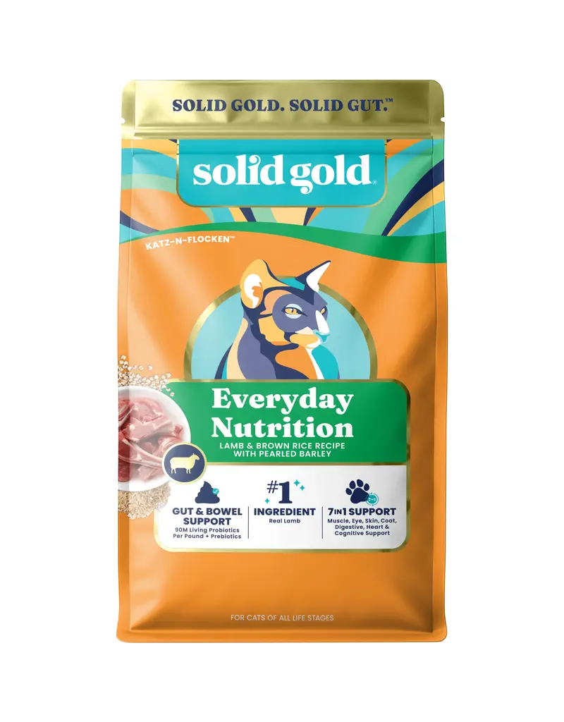 Solid Gold Solid Gold Katz-N-Flocken Lamb & Brown Rice Dry Cat Food 4 lb