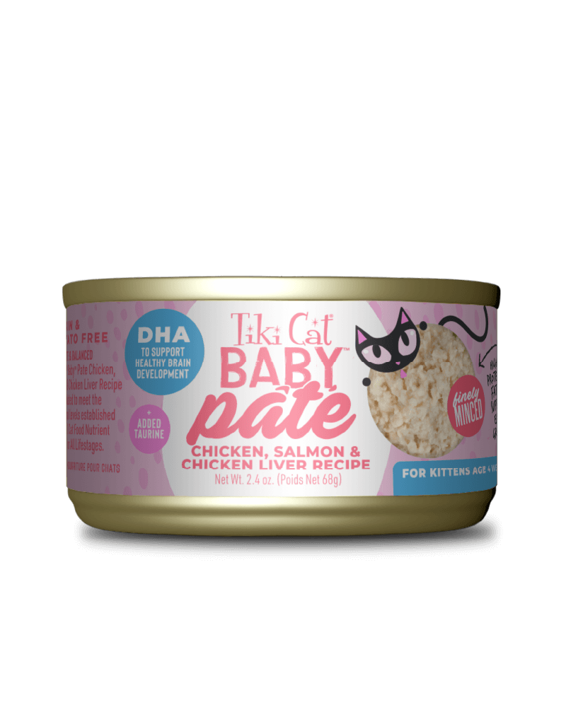 Tiki Pet Tiki Cat Baby Pate Kitten Variety Pack 2.4 Oz Can 12-pk