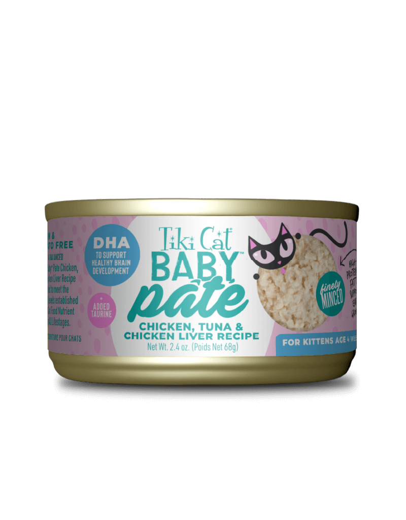 Tiki Pet Tiki Cat Baby Pate Kitten Variety Pack 2.4 Oz Can 12-pk