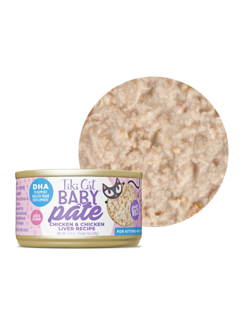 Tiki Pet Tiki Cat Baby Pate Kitten Variety Pack 2.4 Oz Can 12-pk