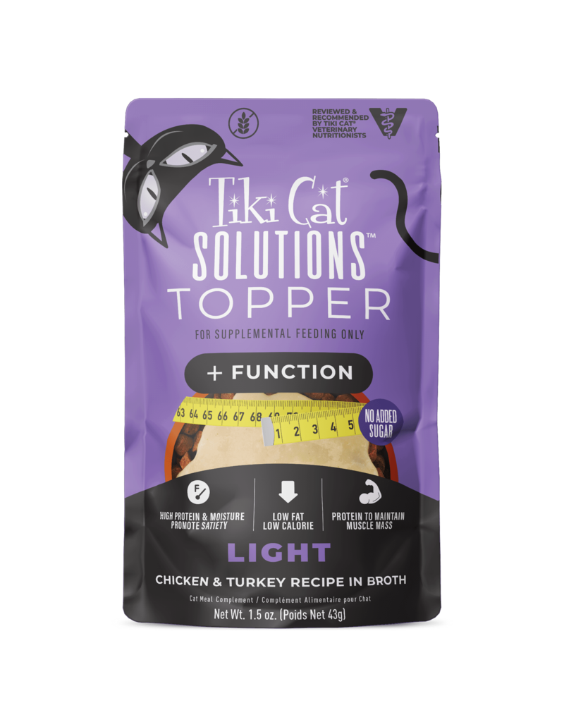 Tiki Pet Tiki Cat Solutions Light Topper Chicken & Turkey 1.5 Oz Pouch