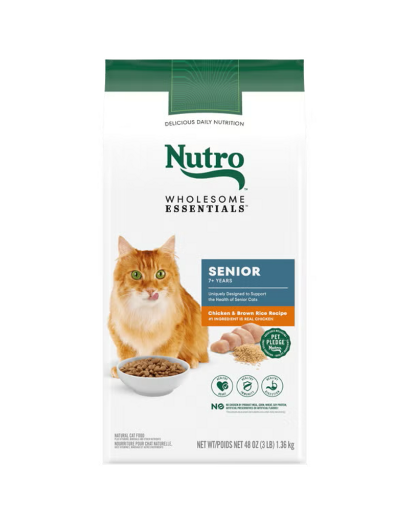 Nutro Nutro Wholesome Essentials Indoor Senior Chicken & Rice Dry Cat Food 5 Lb