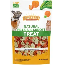 Sun Seed Sunseed Peas/Carrots Small Animal Treat 3.5 Oz