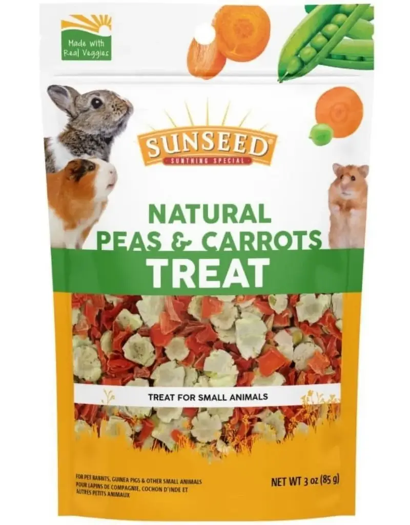 Sun Seed Sunseed Peas/Carrots Small Animal Treat 3.5 Oz