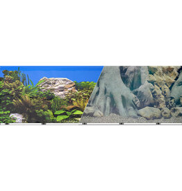 Blue Ribbon Pet Blue Ribbon  19" Background Dbl sided Tree Trunk & Freshwater Per Foot