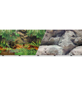 Blue Ribbon Pet Blue Ribbon 19" Dbl-Sided Boulder/Rainforest Aquarium Background Per Foot