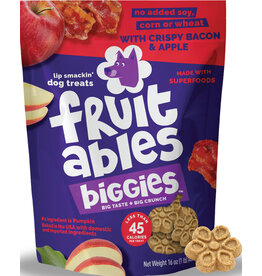 Fruitables Fruitables Biggie Dog Treats BC/Apple 16 Oz