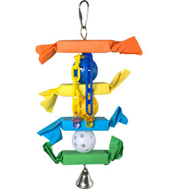 A&E Cage Company Happy Beaks Chewy Chomp Bell Bird Toy