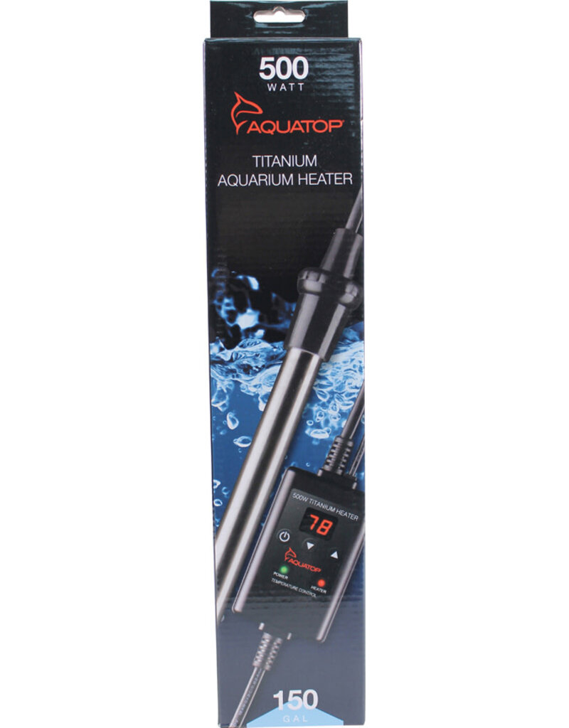 Aquatop Aquatop Titanium Submersible Heater W/Controller 500 Watt
