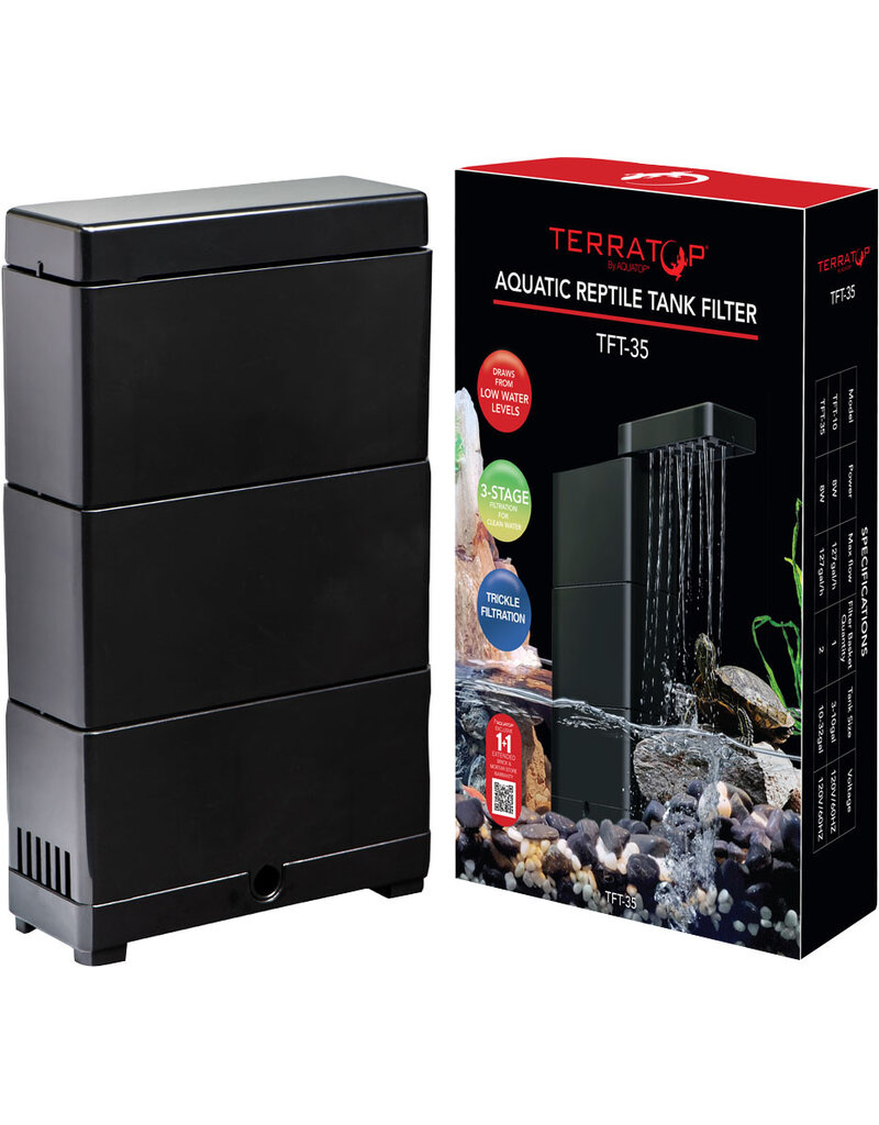 Aquatop Terratop Aquatic Reptile Tank Filter 32 Gallon