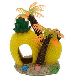 Blue Ribbon Pet Exotic Environments Pineapple Island Hideaway Aquarium Ornament Sm