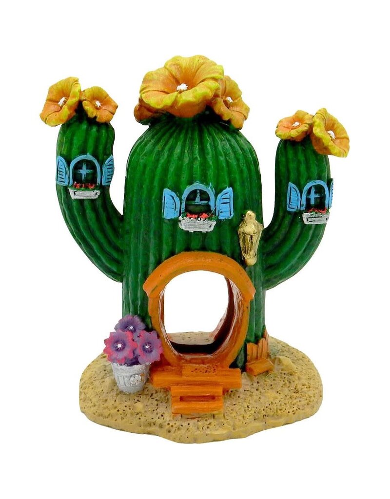 Blue Ribbon Pet Exotic Environments Cactus Hideaway Sm Aquarium Ornament
