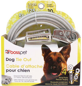 Boss/Pet Edge Boss Pet Tie-out 125lb XL 15ft spring