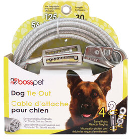 Boss/Pet Edge Boss Pet Tie-out  125lb XL 30ft Spring