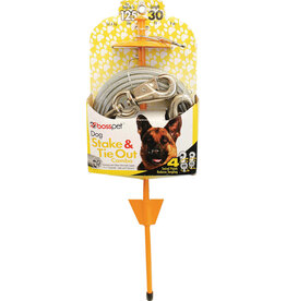 Boss/Pet Edge Boss Pet Tie-out/Dome Stake Combo XL 30 Ft