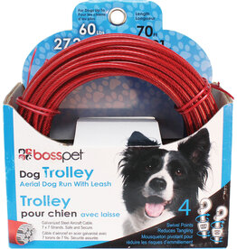 Boss/Pet Edge Boss Pet Trolley 60lb Lg 70 ft