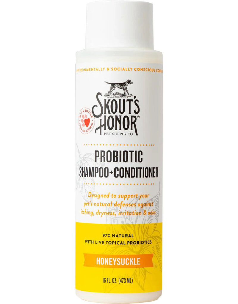 Skout's Honor Probiotic Shampoo and Conditioner Honeysuckle 16 Oz